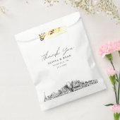 Nashville bruiloft skyline gepersonaliseerde gunst bedankzakje (Gezegeld)