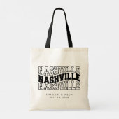 Nashville bruiloft welkom tote bag (Achterkant)