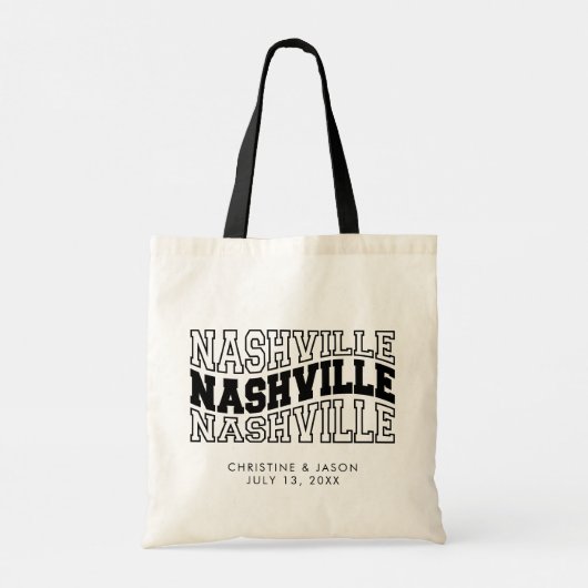 Nashville bruiloft welkom tote bag (Achterkant)