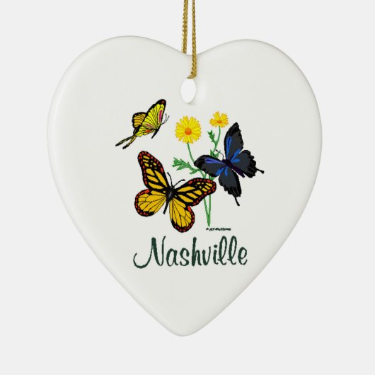 Nashville Butterflies Keramisch Ornament (Rechts)