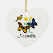 Nashville Butterflies Keramisch Ornament (Achterkant)