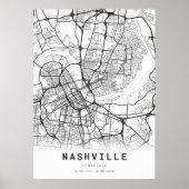 Nashville City Map Poster (Voorkant)