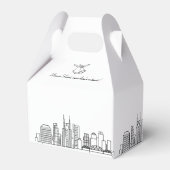 Nashville | City Skyline Wedding Favor Bedankdoosjes (Achterkant)