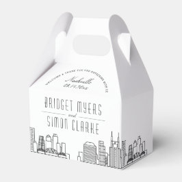Nashville | City Skyline Wedding Favor Bedankdoosjes