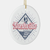Nashville City Tennessee Verenigde Staten  Verenig Keramisch Ornament (Rechts)