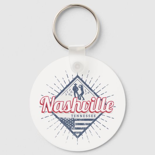 Nashville City Tennessee Verenigde Staten  Verenig Sleutelhanger (Voorkant)