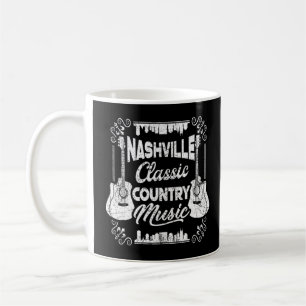 Nashville Classic Country Music Tennessee Guitar P Koffiemok