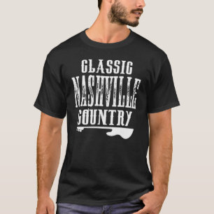 Nashville Classic Country Music Tennessee Guitar P T-shirt