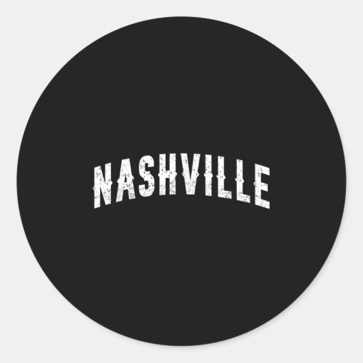 Nashville Clic _4 Ronde Sticker (Voorkant)