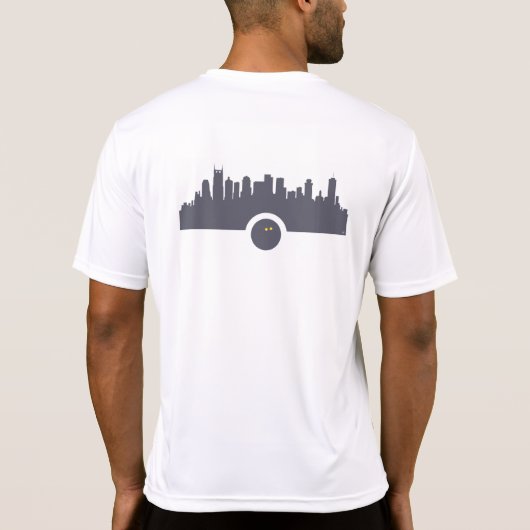 Nashville Community Squash Mannen Athletic Shirt (Achterkant)