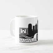 Nashville Corps of Engineers OPS Skyline Simple Koffiemok (Voorkant links)