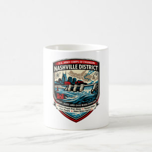 Nashville Corps of Engineers Schild Koffiemok