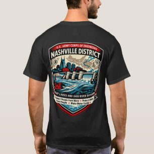 Nashville Corps of Engineers Schild T-shirt