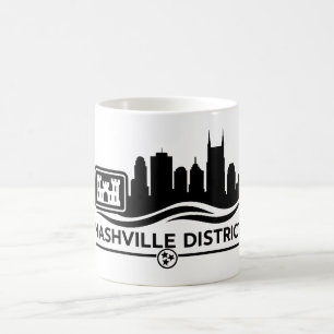 Nashville Corps of Engineers Silhouet Koffiemok