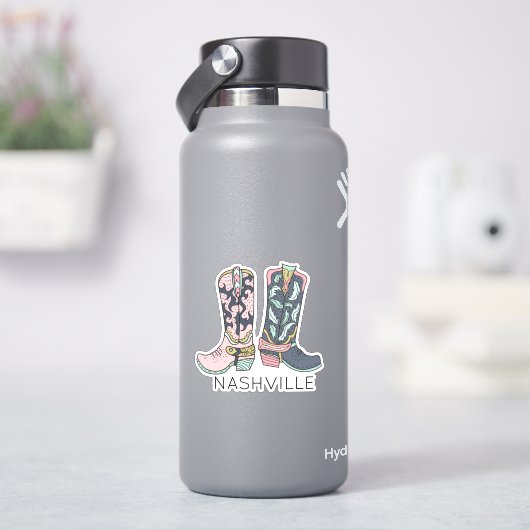 Nashville Country Custom Cut Sticker (HydroFlask)