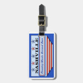 Nashville Country Music Ground Zero Bagagelabel (Voorkant verticaal)