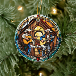 Nashville Country Music Keramisch Ornament