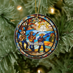 Nashville Country Music Keramisch Ornament
