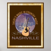 Nashville Country Music Magic Poster (Voorkant)