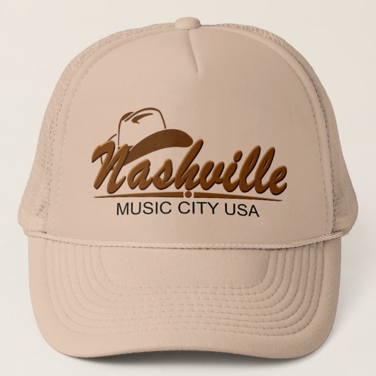Nashville Country Music Trucker Hat Trucker Pet (Voorkant)