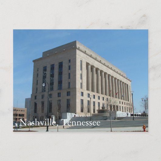 Nashville Courthouse - Davidson County, Tennessee Briefkaart (Voorkant)