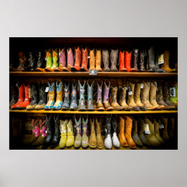 Nashville Cowboy Boots Poster
