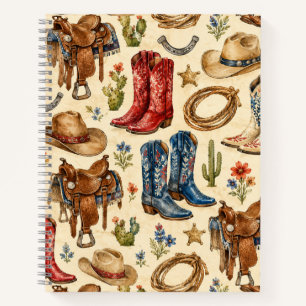 Nashville Cowboylaarzen Zadel Westers Notitieboek