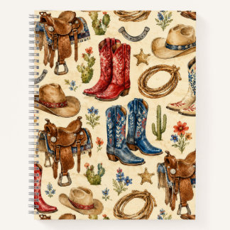 Nashville Cowboylaarzen Zadel Westers Notitieboek