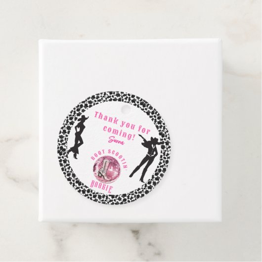 Nashville Cowgirl Disco Rodeo Bachelorette-weekend Bedankjes Labels (In situ)