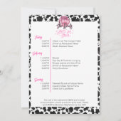 Nashville Cowgirl Disco Rodeo Bachelorette-weekend Kaart (Achterkant)