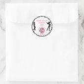 Nashville Cowgirl Disco Rodeo vrijgezellenweekend Ronde Sticker (Tas)