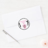 Nashville Cowgirl Disco Rodeo vrijgezellenweekend Ronde Sticker (Envelop)