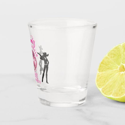 Nashville Cowgirl Disco Rodeo vrijgezellenweekend Shot Glas (Rechts)