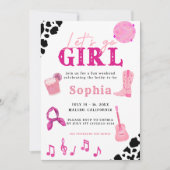 Nashville Cowgirl Laatste Rodeo Bachelorette Kaart (Voorkant)