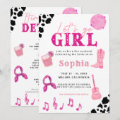 Nashville Cowgirl Laatste Rodeo Bachelorette Kaart (Voorkant / Achterkant)