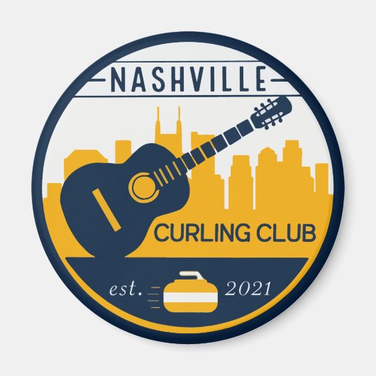 Nashville Curling Club Magnet (Voorkant)