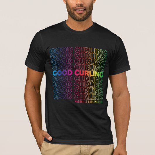 Nashville Curling Club Pride T-Shirt (Voorkant)