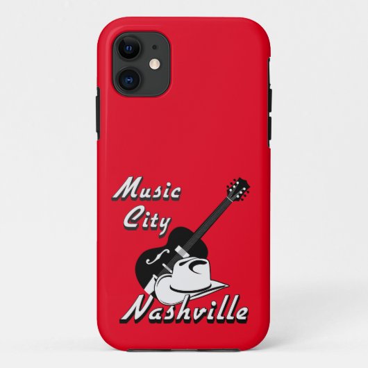Nashville. De stad van de muziek Case-Mate iPhone Case (Achterkant)