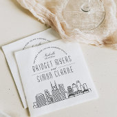 Nashville Deco Skyline | Weddenschap Napkins Servet