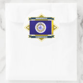 Nashville Diamond Ronde Sticker (Tas)