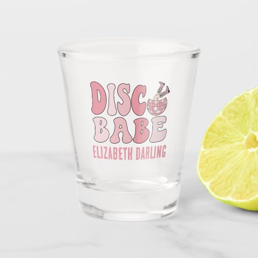 Nashville Disco Bachelorette Custom Bridesmaid Shot Glas (Voorkant)