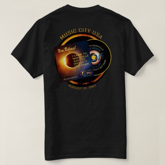 Nashville Eclipse Shirten Mannen nieuwe release T-shirt (Design achterkant)