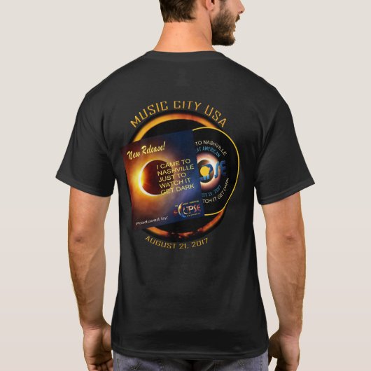 Nashville Eclipse Shirten Mannen nieuwe release T-shirt (Achterkant)