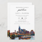 Nashville Elopement Wedding Reception Kaart (Voorkant / Achterkant)