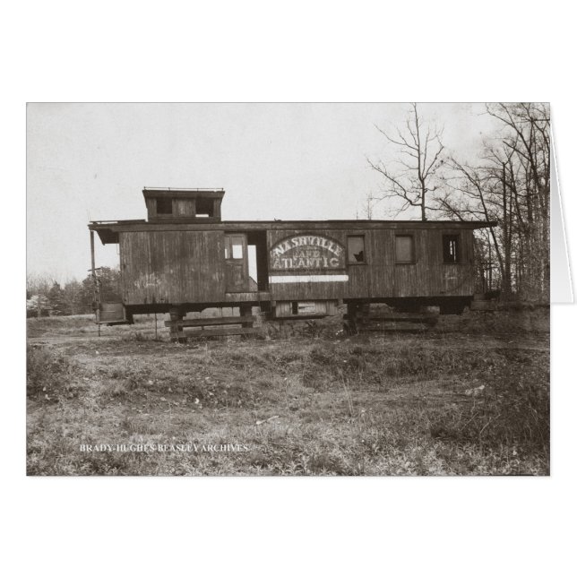 Nashville en Atlantic Railroad Caboose (Voorkant Horizontaal)