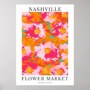 Nashville Flower Market Poster
