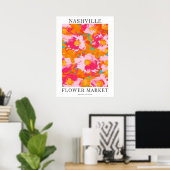Nashville Flower Market Poster (Thuiskantoor)
