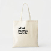 NASHVILLE GELIJKHEID EN PRIDE -.png Tote Bag (Voorkant)