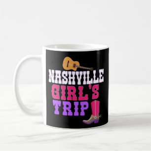 Nashville Girls Trip Coffee Mok Fun Weekend