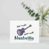 Nashville Gitaar Briefkaart (Staand voorkant)